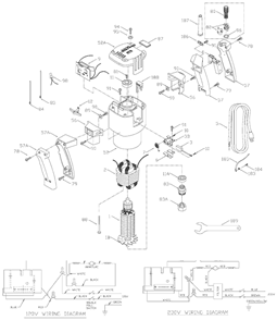 Page B Diagram and Parts List for 7539 Type 1 Porter Cable Router